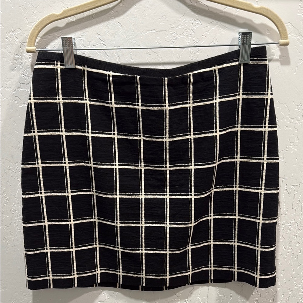 Madewell Black and White Mini Windowpane